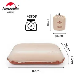 Oreiller de camping autogonflant NATUREHIKE - Confort ultra-léger 3D